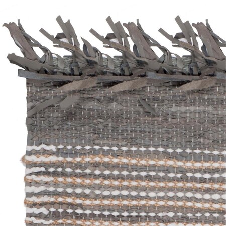 Safavieh Vintage Leather Hand Woven Square Area Rug Grey & Multicolor - 6 x 6 ft. VTL373A-6SQ